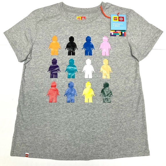 Womens Lego by Target Gray graphic T-shirt size S - Picture 1 of 5